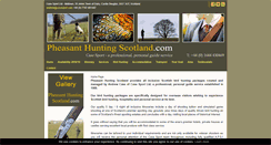 Desktop Screenshot of pheasanthuntingscotland.com