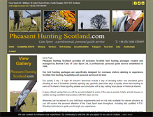 Tablet Screenshot of pheasanthuntingscotland.com